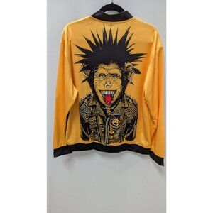 Yellow/Black Printed Graphic Jacket
